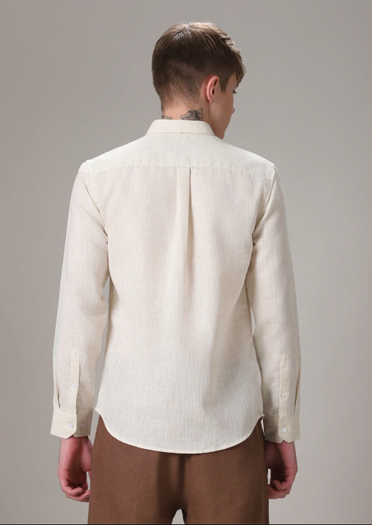 Cream Linen Shirt