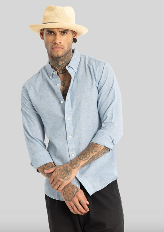 Sky blue Linen Shirt